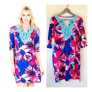 Tracy Negoshian Emilia Shift Print Dress Cover Up Size Small NWT